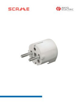 SCHUKO-2X16A+T-250V-(TIERRA-LATERAL)-SAL.90º-ANYO ELECTRIC