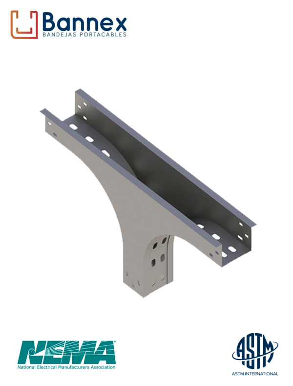 accesorio derivación Tee vertical perforada