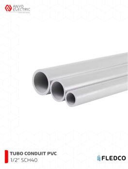tubo conduit PVC 1/2 pulgadas Fledco