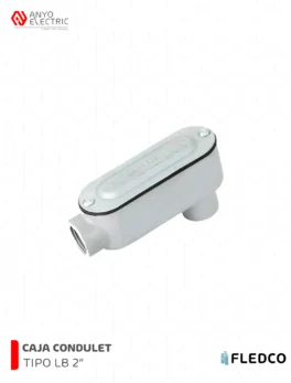 CAJA CONDULET OVALADA TIPO LB 2 PVC FLEDCO SCH4080