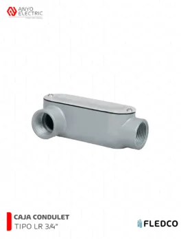 CAJA CONDULET OVALADA TIPO LR 34 PVC FLEDCO SCH4080