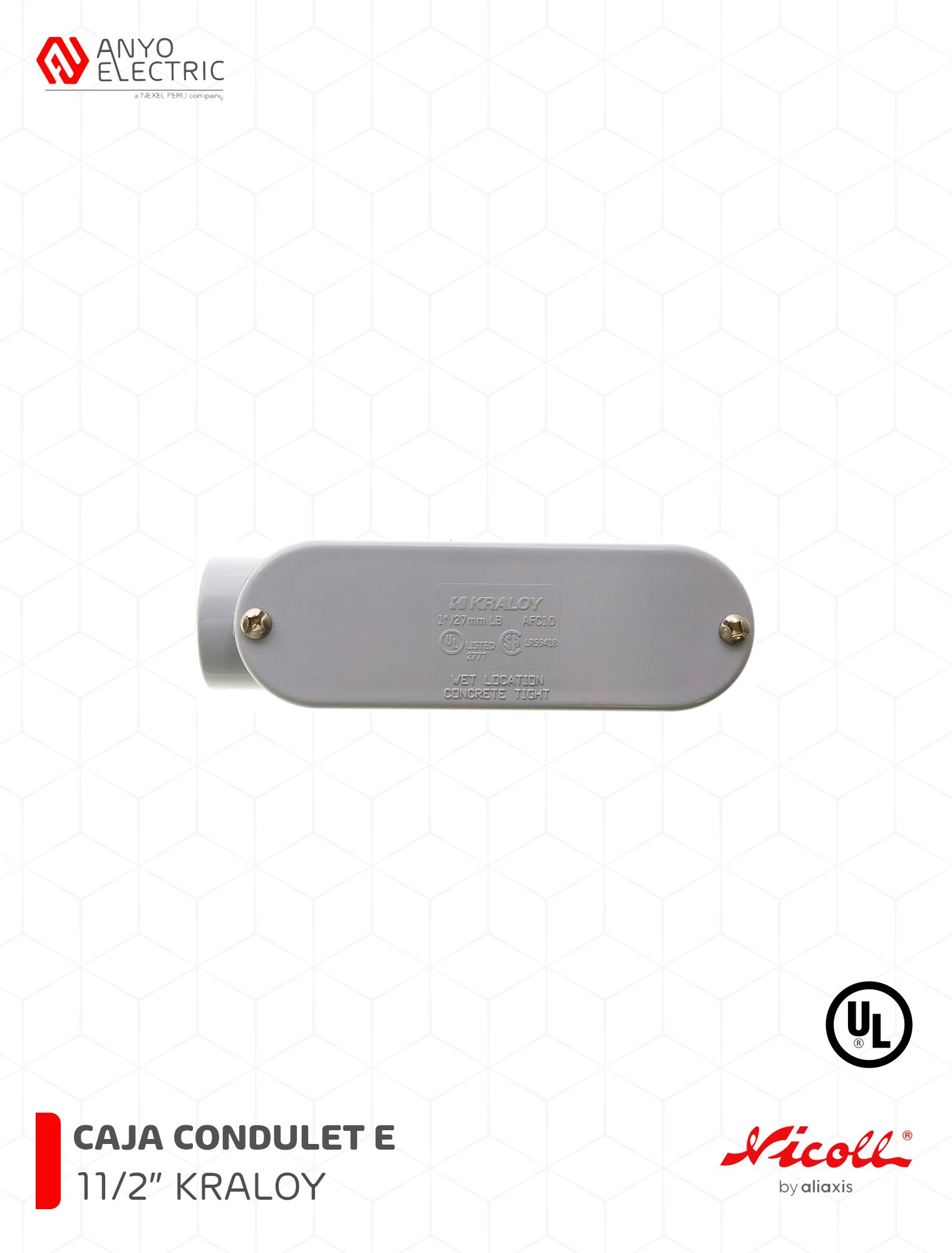 CAJA CONDULET TIPO E 11 2
