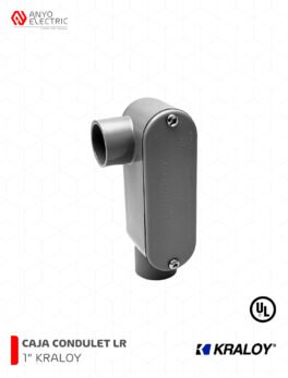 CCLR1 CAJA CONDULET TIPO LR 1″ OVALADA DE PVC SCH 40 KRALOY