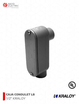 CCO12 CAJA CONDULET LB 1/2" OVALADA DE PVC SCH 40 KRALOY