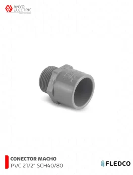 CONECTOR PVC MACHO 212 FLEDCO SCH4080