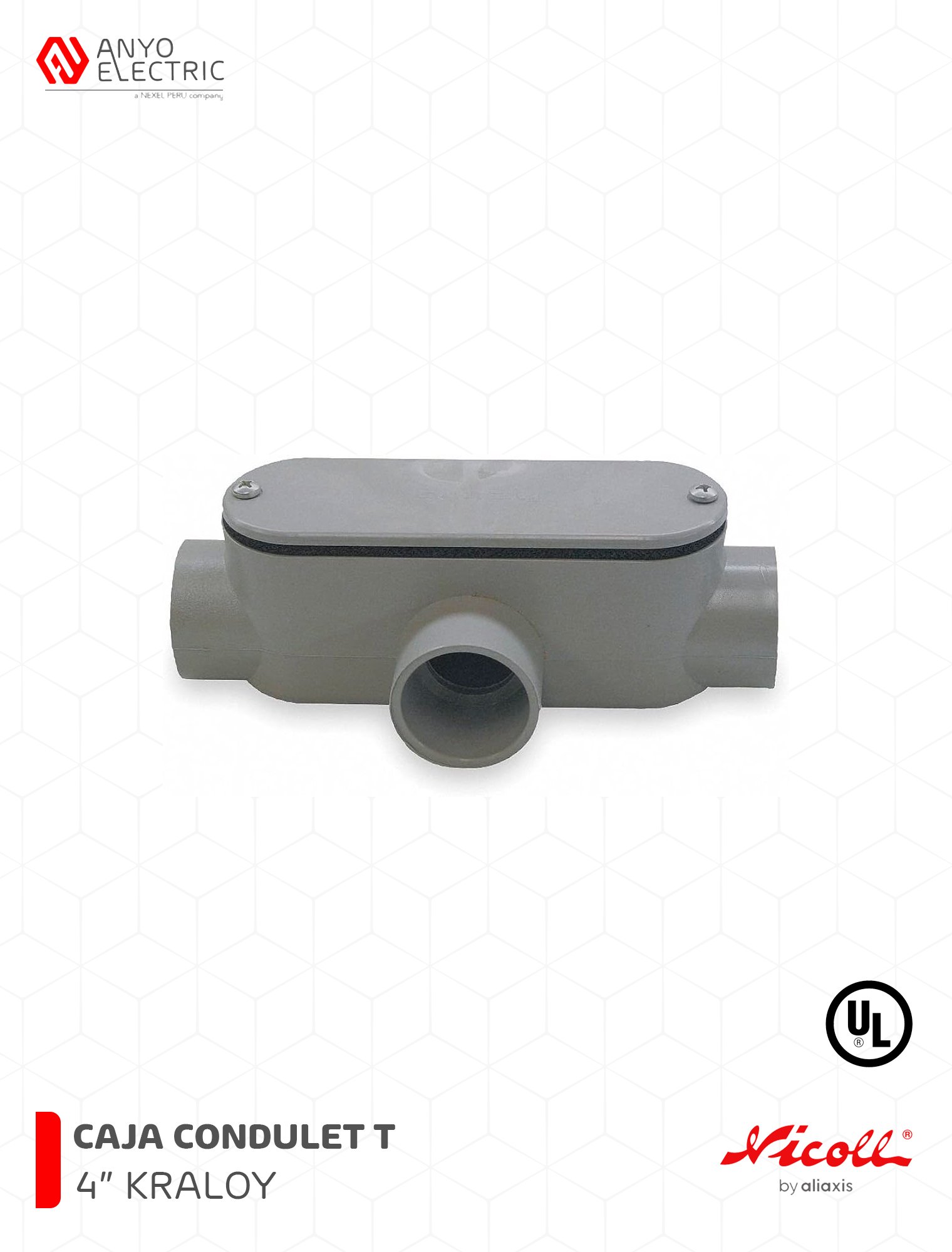 Caja condulet tipo T 4