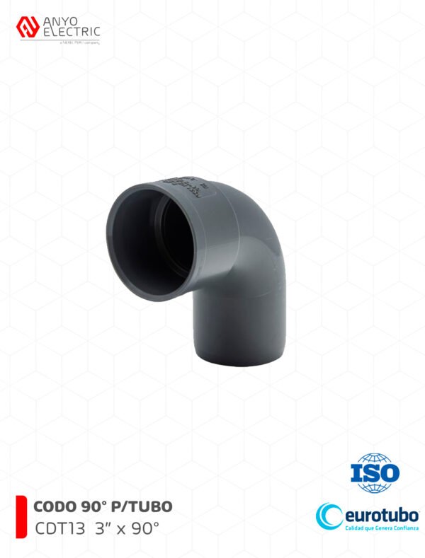 codo PVC 3 pulgadas