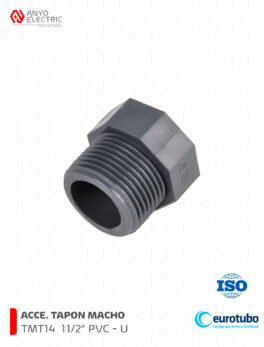 TMT14 ACCE. TAPON MACHO PVC – U 11/2″ EUROTUBO